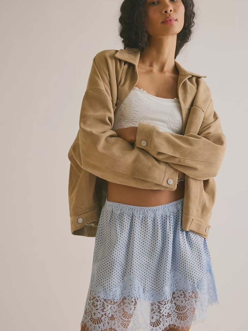Free people We The Free Opal Swing Suede Jacket